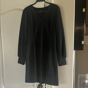 Chic Black Long Sleeve Dress